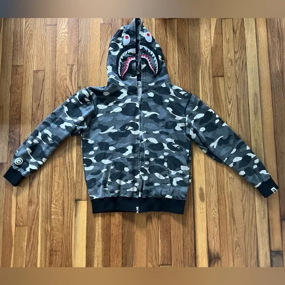 Bape City Camo Shark WGM Full zip-hoodie (FW18)